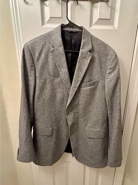 Banana Republic Men's Gray Sport Coat - Classic Notch Lapel